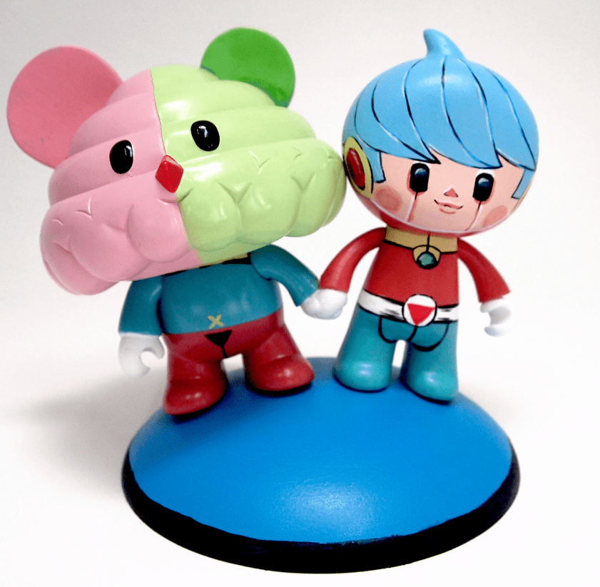 Brain Child X Toy2R Mini Qee & Tao Bao figure!!