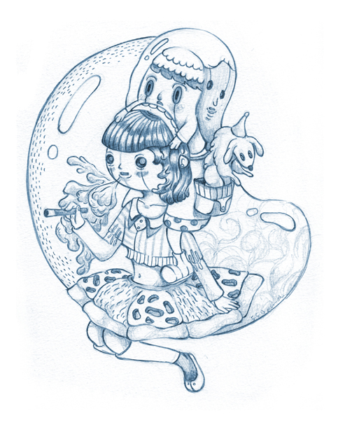 Sketch - Bubble Girl